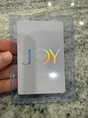 Dior Holographic JOY Card in Iridescent Rainbow